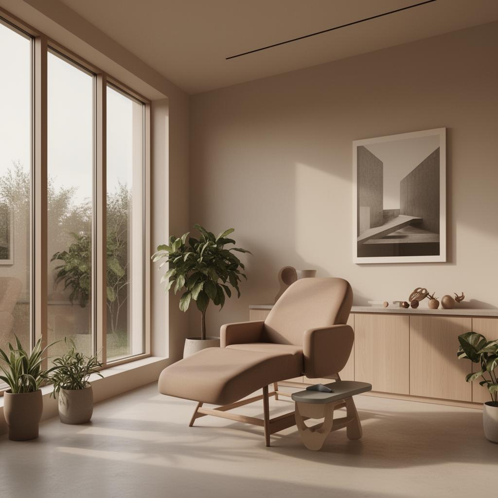 Modern podiatry clinic interior
